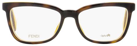 Fendi Unisex Eyeglasses FF0122 MFR Havana/Ochre 51mm